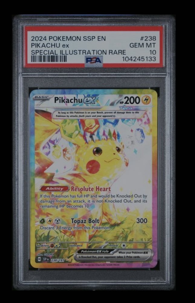 Pikachu ex Special Illustration Rare PSA 10