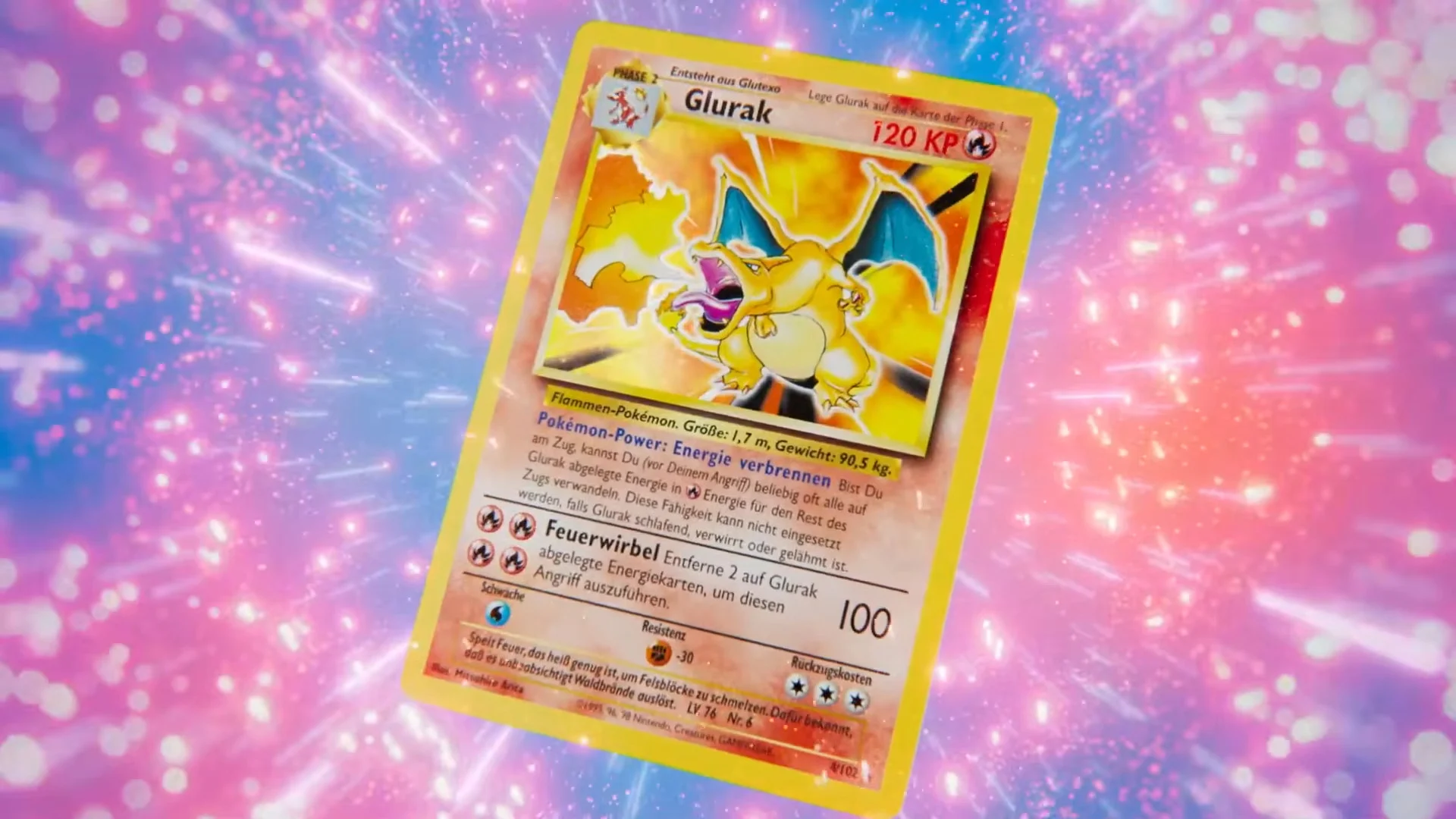 A preview for the Pokémon 30th Anniversary Featuring Charizard