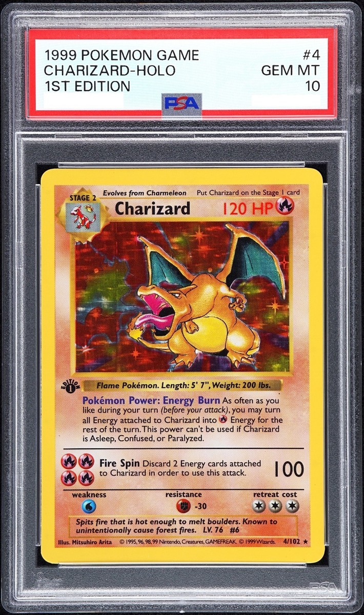 PSA 10 1st Edition Charizard